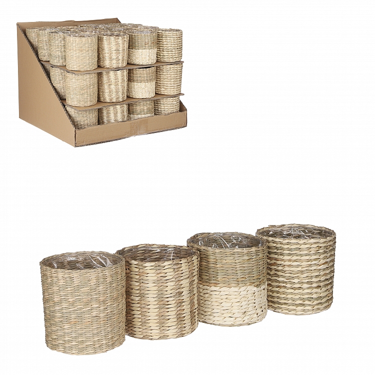 Alexis maceta redondo blanco 4 surtido display 