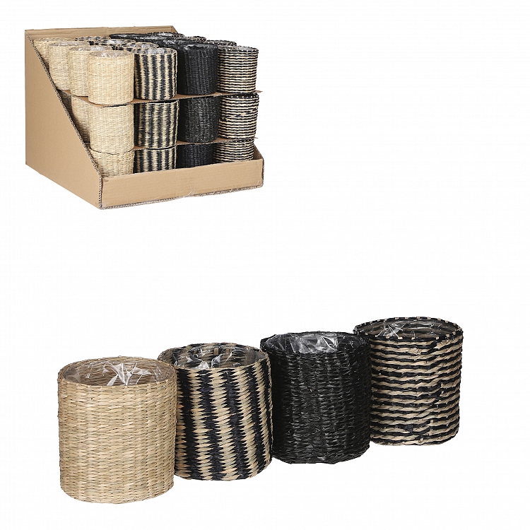 Alexis maceta redondo negro 4 surtido display 