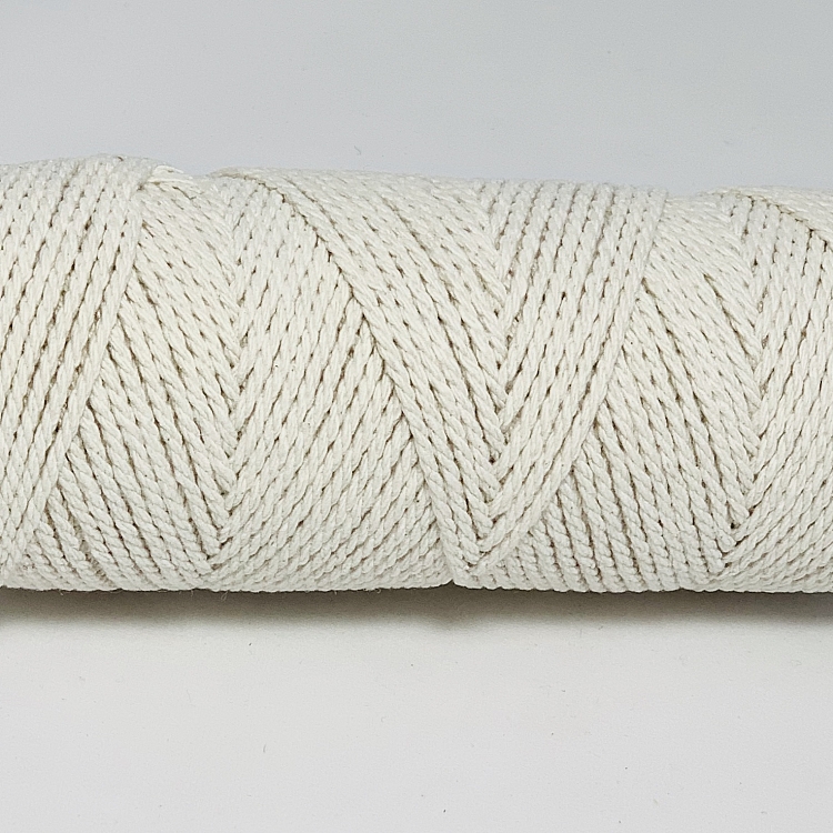BOBINA CUERDA ALGODÓN HUESO 2MM*60M