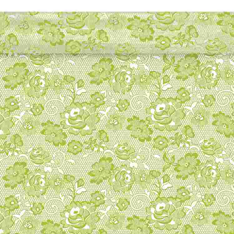 Bobina Neutro Fantasia  Puntilla  Verde 70cm*50m