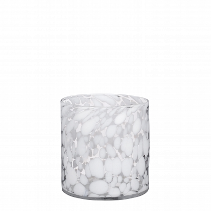 Cammy vase cilindro cristal blanco 