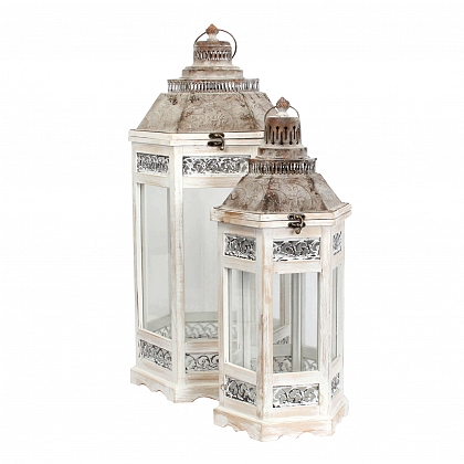Camondo Farol Blanco set of 2 Madera