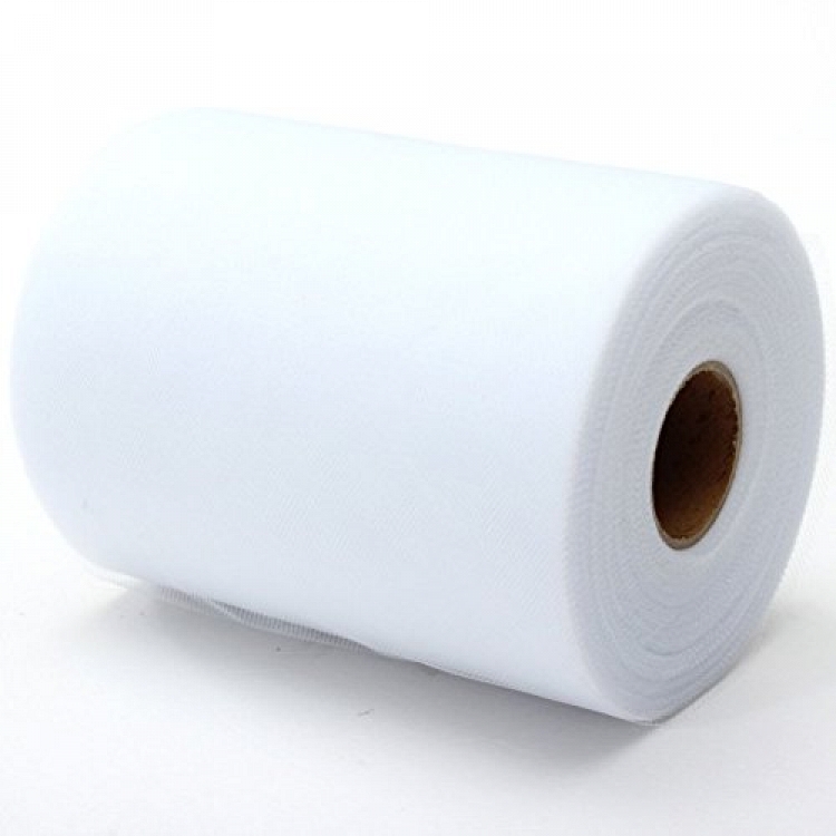 Cinta tulle 100mm*50m blanco
