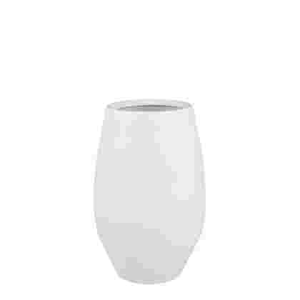 Douro vase redondo blanco mate 