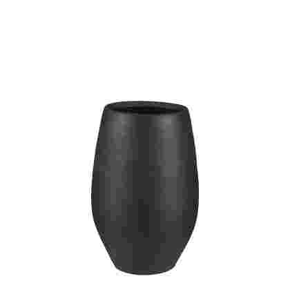 Douro vase redondo negro mate 