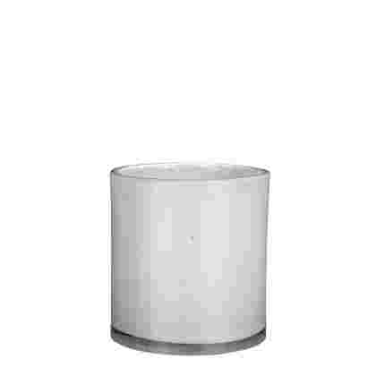 Estelle vase cilindro cristal blanco 