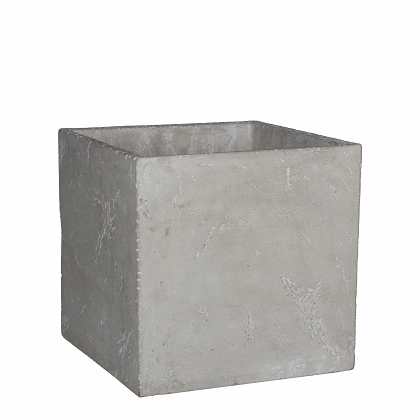 Jimmy maceta cuadrada l. Gris  Cemento