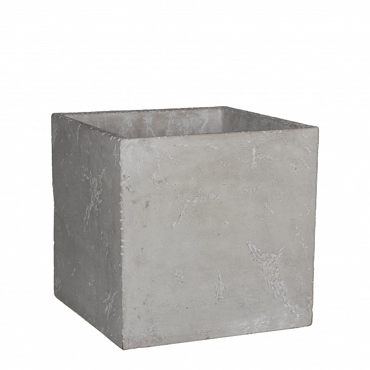Jimmy maceta cuadrada l. Gris  Cemento