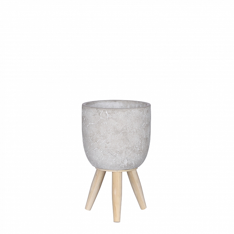 Jimmy maceta on stand l. gris 