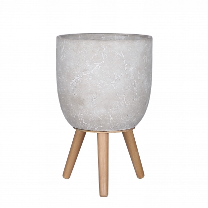 Jimmy maceta on stand l. gris 