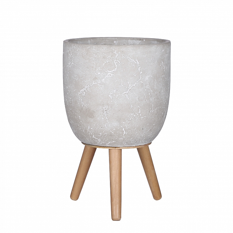 Jimmy maceta on stand l. gris 