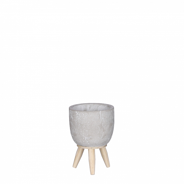 Jimmy maceta on stand l. gris 