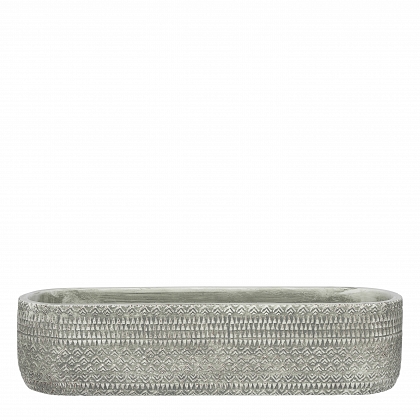 Kjeld maceta oval gris 