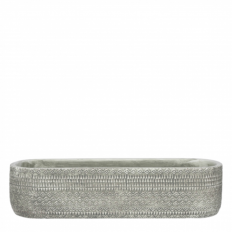 Kjeld maceta oval gris 