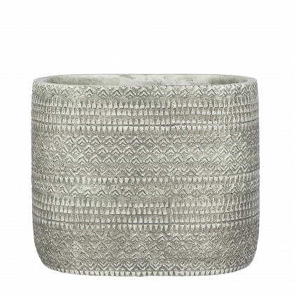 Kjeld maceta oval gris 