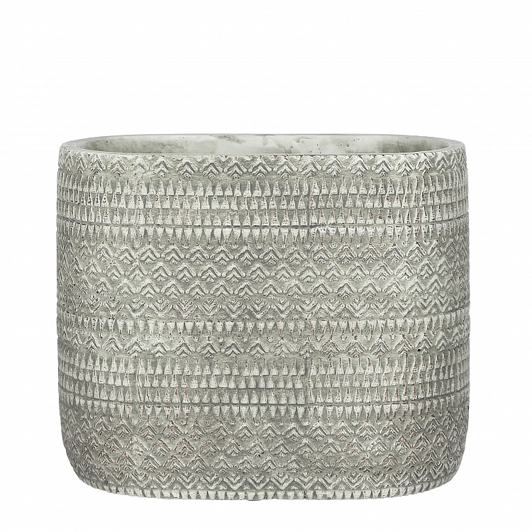 Kjeld maceta oval gris 