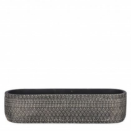 Kjeld maceta oval negro 