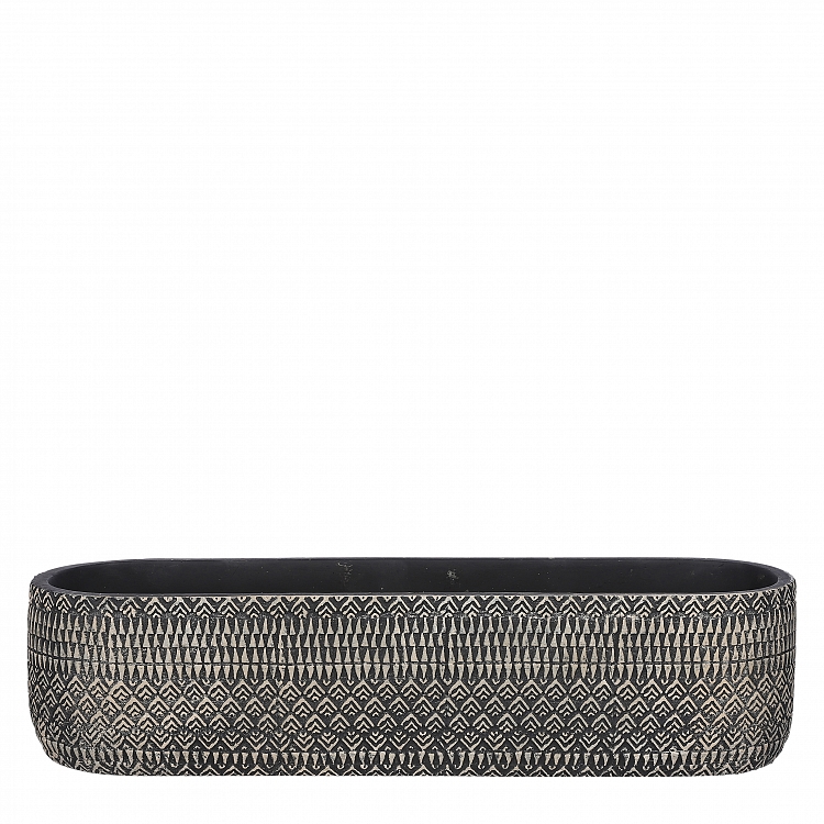 Kjeld maceta oval negro 