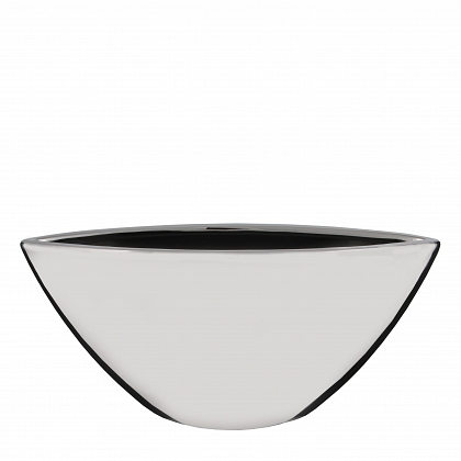 Kyra maceta oval Plata  Ceramica