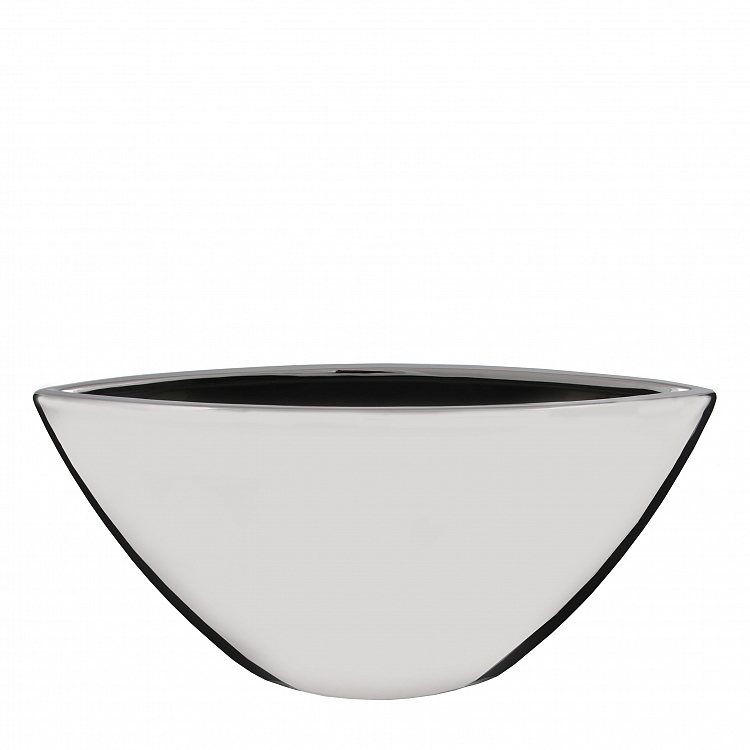 Kyra maceta oval Plata  Ceramica