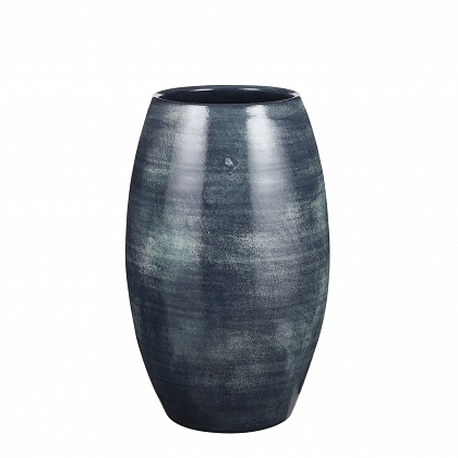 Lester vase redonda d. Azul Terracota