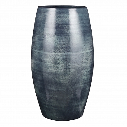 Lester vase redonda d. Azul Terracota