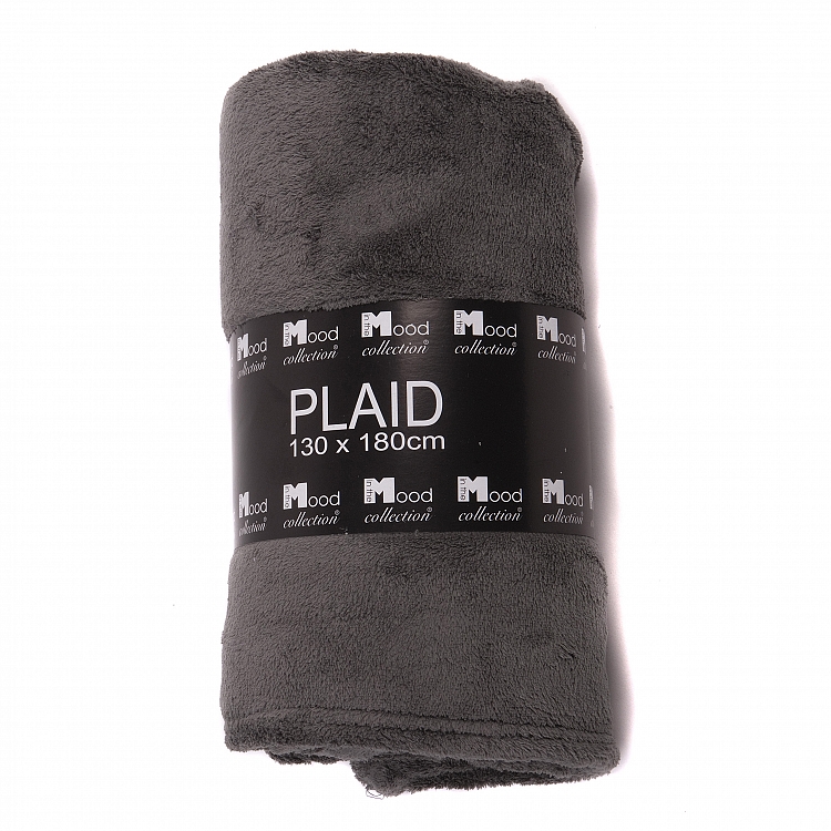 Maxime lana plaid antracita 