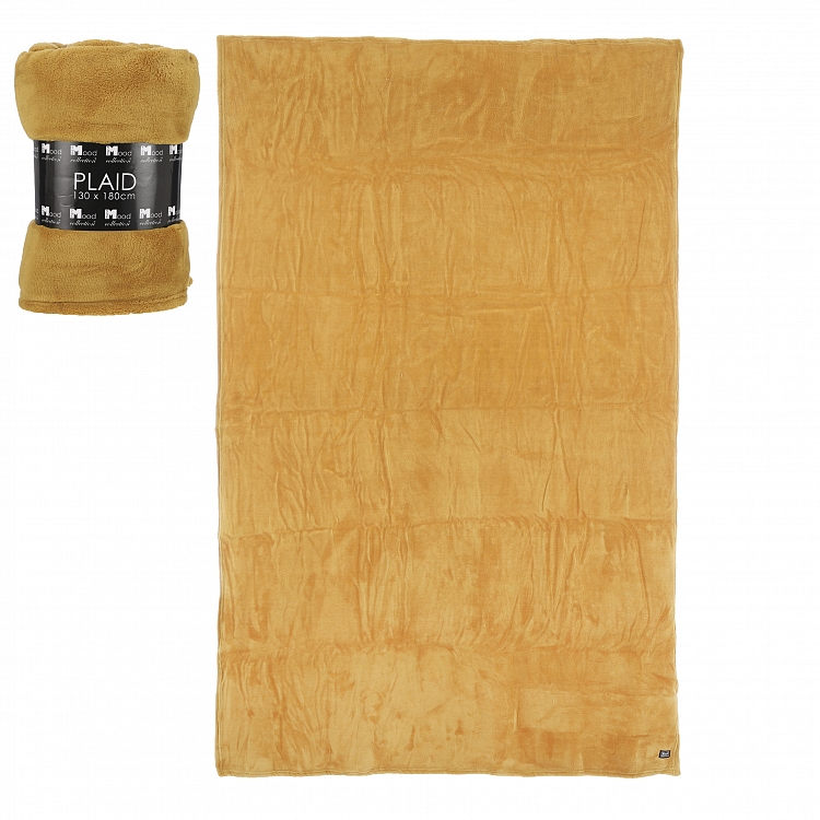 Maxime lana plaid ocre