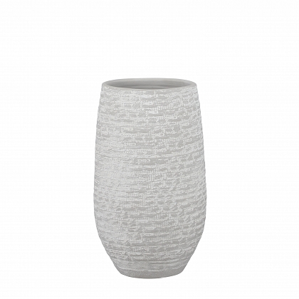 Milos vase redonda l. Gris Terracota