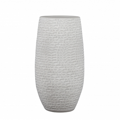 Milos vase redonda l. Gris Terracota