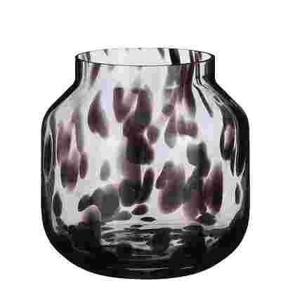 Pantera vase cristal marron 