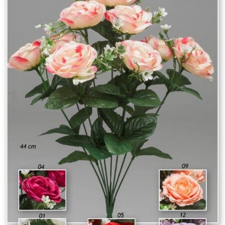 Ramo camelias x 9 44 cm.