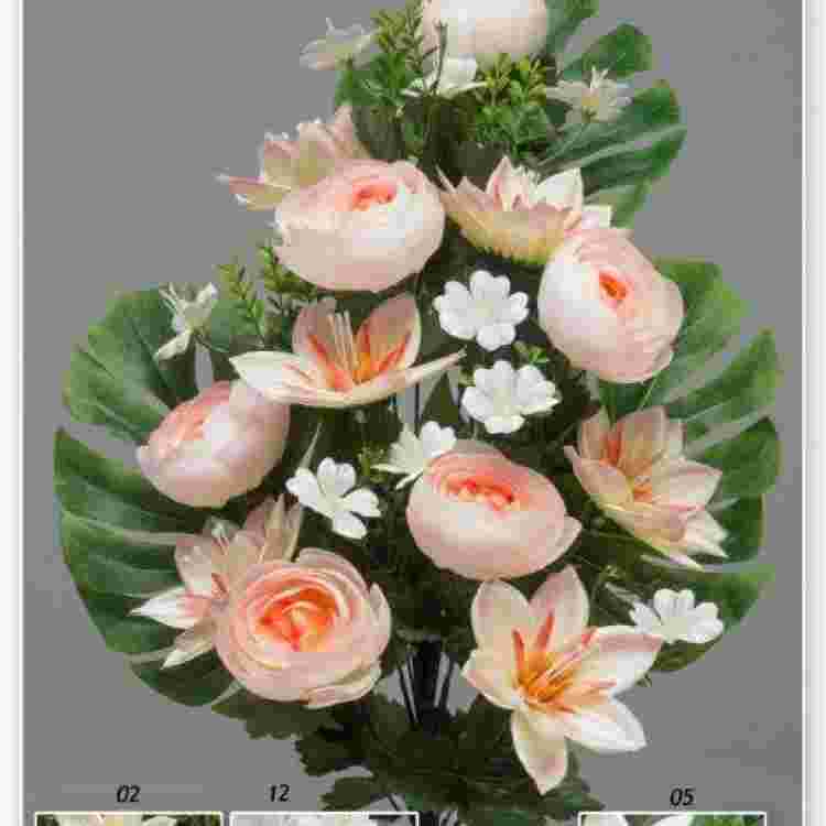 Ramo palma peony/dalhia x 18 66 cm.