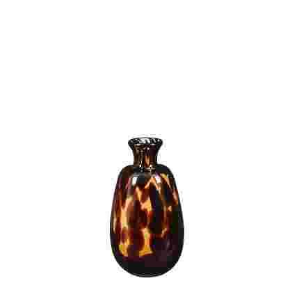 Toro vase cristal marron 