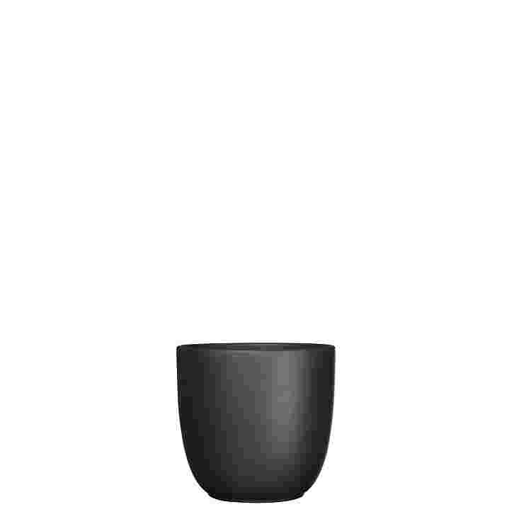 Tusca maceta redonda Negro matt  Ceramica