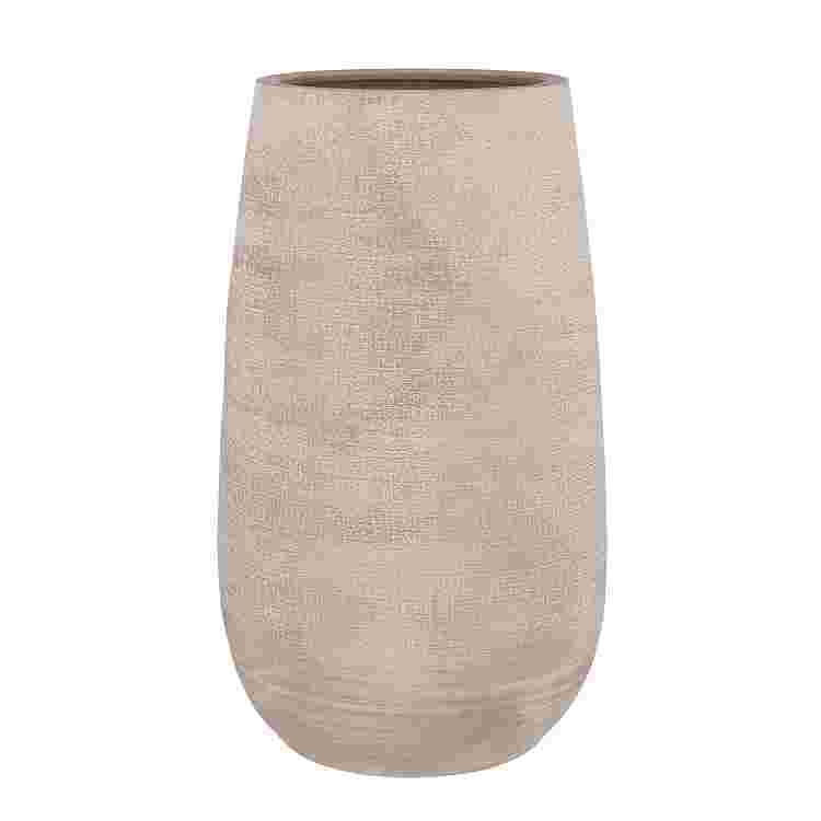 Victor vase redondo beige 