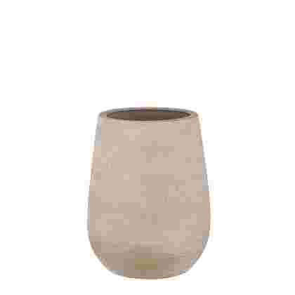 Victor vase redondo beige 