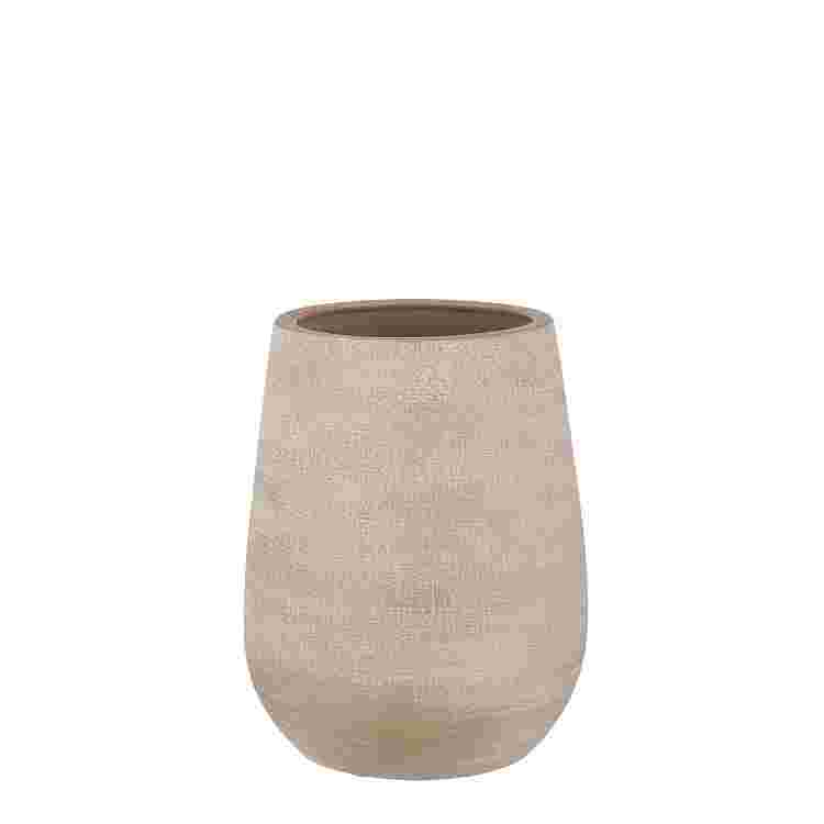 Victor vase redondo beige 