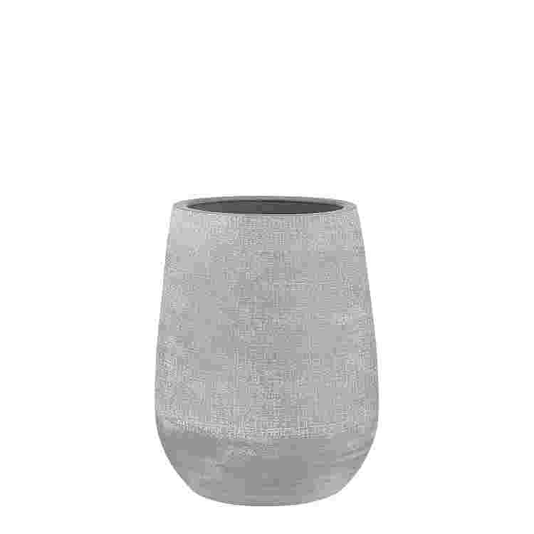 Victor vase redondo gris 