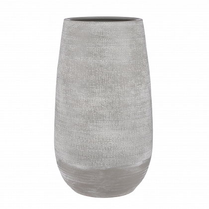 Victor vase redondo gris 
