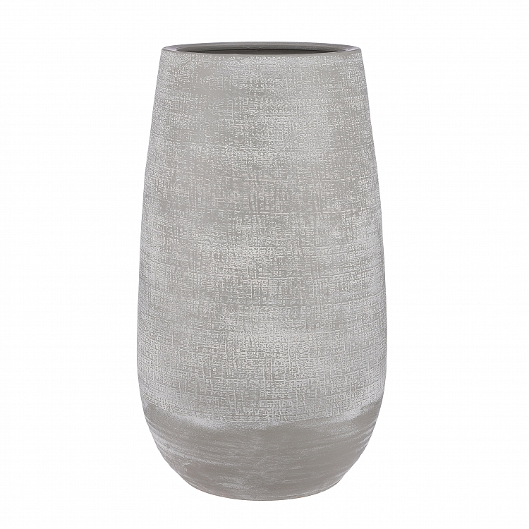 Victor vase redondo gris 